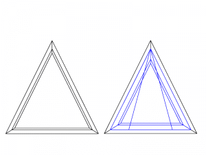 fenêtre en triangle houteau ocillo battant