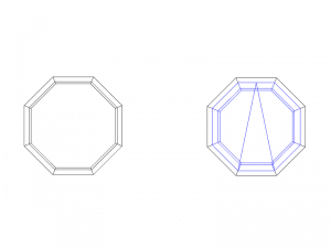 forme octogone pour fenêtre 1 ouvrant ocillo battant