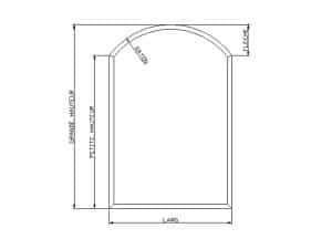 calcul menuiserie cintrée surbaissée